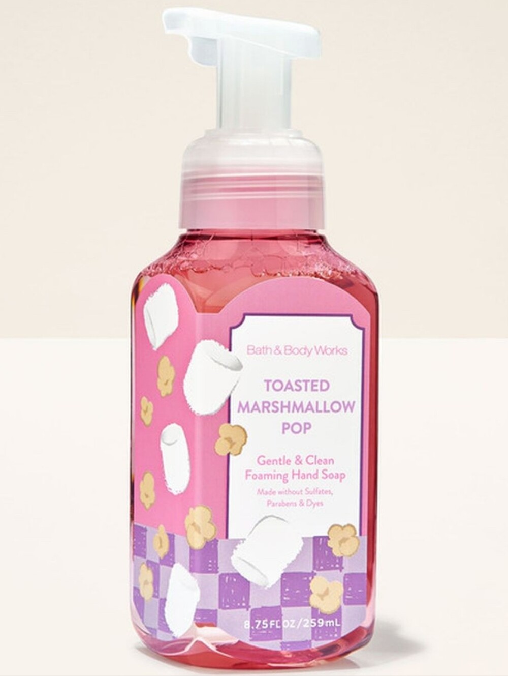 Bath & Body Works Toasted Marshmallow Pop Foaming Hand Soap 8oz New RARE